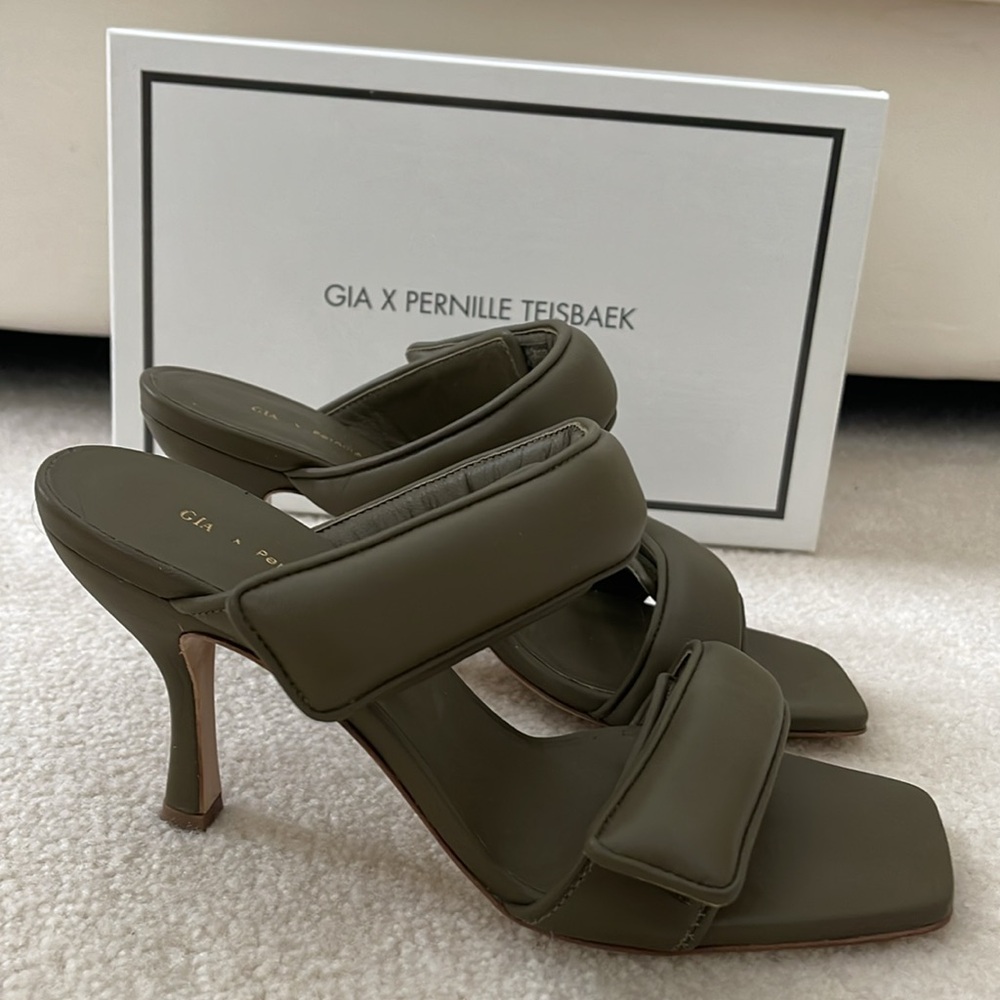 Gia x Pernille Teisbaek Puffy Lamb Leather Sandals, Excellent Condition, W Box